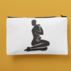 mockup of a pouch laying flat over a customizable background 29974 Designs with a unique blend of culture and style. Rasta vibes, Afro futuristic, heritage and Roots & Culture. warrior