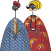 SIZEDSenegal Suwer Couple 1 Designs with a unique blend of culture and style. Rasta vibes, Afro futuristic, heritage and Roots & Culture. cowry