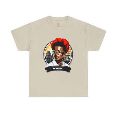 T-shirt Afro Vintage 140 Unisex Heavy Cotton Tee - Image 3