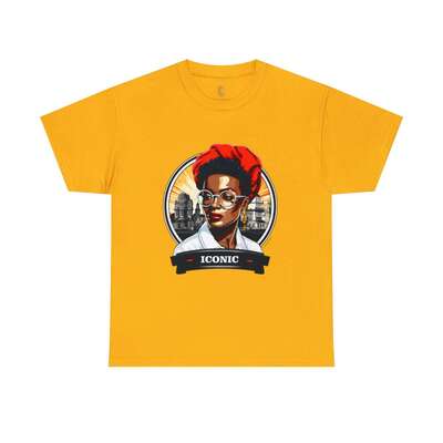 T-shirt Afro Vintage 140 Unisex Heavy Cotton Tee - Image 7