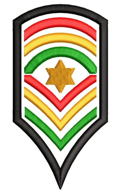 RASTA CHEVRON PATCH