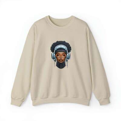 Afro Future 16-Unisex Heavy Blend™ Crewneck Sweatshirt - Image 5