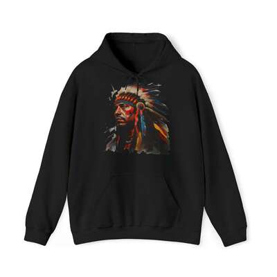 Superior Hoodie Native warrior 1-Unisex Heavy Blend™ - Image 6