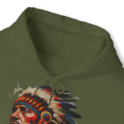 Superior Hoodie Native warrior 1-Unisex Heavy Blend™ - Image 3