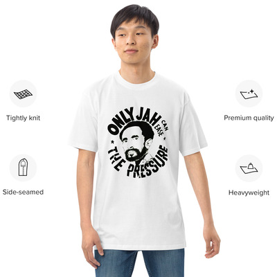 Haile Selassie 4-Men’s premium heavyweight tee - Image 4