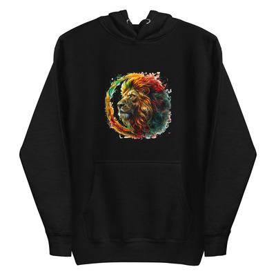 Rasta Lion Halo-Unisex Hoodie