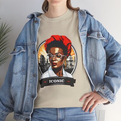 T-shirt Afro Vintage 140 Unisex Heavy Cotton Tee - Image 12