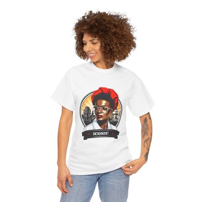 T-shirt Afro Vintage 140 Unisex Heavy Cotton Tee - Image 6