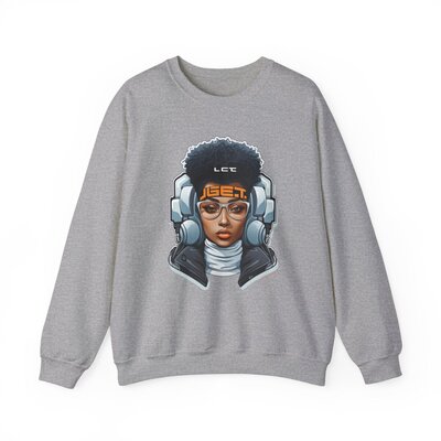 Afro Future 1-Unisex Heavy Blend™ Crewneck Sweatshirt - Image 34