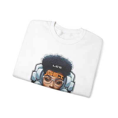 Afro Future 1-Unisex Heavy Blend™ Crewneck Sweatshirt - Image 3