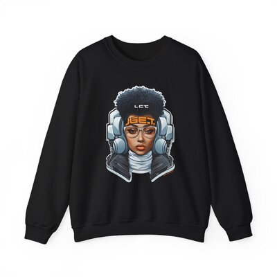 Afro Future 1-Unisex Heavy Blend™ Crewneck Sweatshirt - Image 12