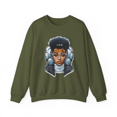 Afro Future 1-Unisex Heavy Blend™ Crewneck Sweatshirt - Image 45