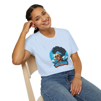 Afro Vintage  N°169- Unisex Softstyle T-Shirt - Image 70