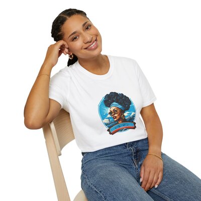 Afro Vintage  N°169- Unisex Softstyle T-Shirt - Image 22