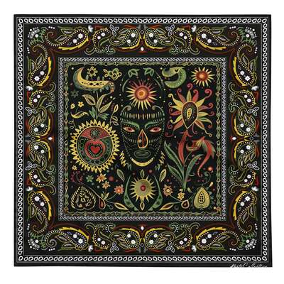 Afro latin bandana  RASTA COLORS 2