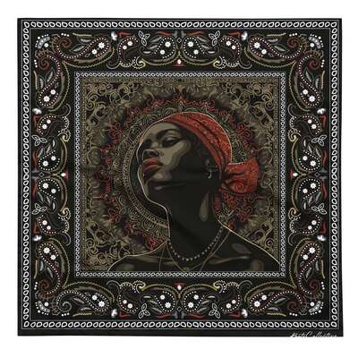 black latino woman bandana