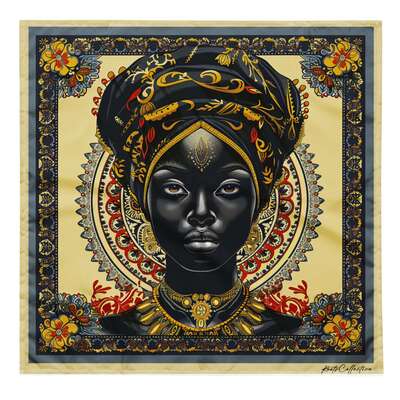 AFRO LATINA BLACK WOMAN bandana CREME - Image 4