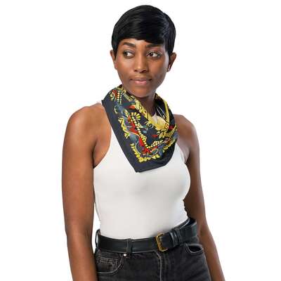 AFRO LATINA BLACK WOMAN bandana RED-YELLOW