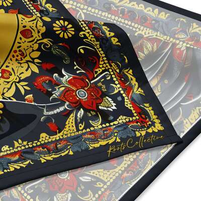 AFRO LATINA BLACK WOMAN bandana RED-YELLOW - Image 2