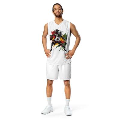 Rasta unisex basketball jersey