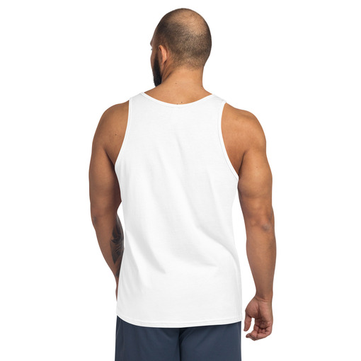 mens staple tank top white back 6643dd5861d96 Designs with a unique blend of culture and style. Rasta vibes, Afro futuristic, heritage and Roots & Culture.