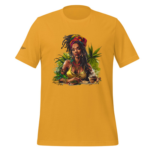 unisex staple t shirt mustard front 6643e56f9ba3d Designs with a unique blend of culture and style. Rasta vibes, Afro futuristic, heritage and Roots & Culture.