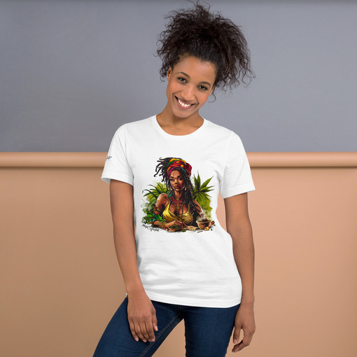 unisex staple t shirt white front 6643e56fba0bb Designs with a unique blend of culture and style. Rasta vibes, Afro futuristic, heritage and Roots & Culture.