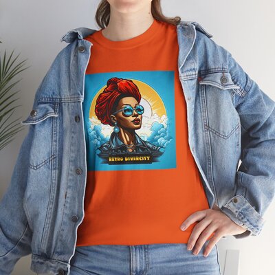 Afro Vintage N°188-Unisex Heavy Cotton Tee - Image 104