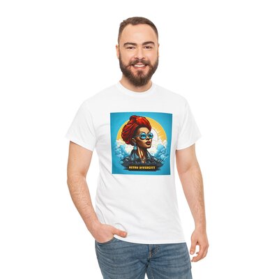 Afro Vintage N°188-Unisex Heavy Cotton Tee - Image 13