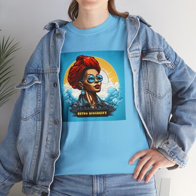 Afro Vintage N°188-Unisex Heavy Cotton Tee - Image 131