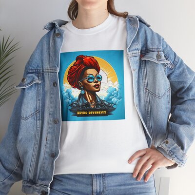 Afro Vintage N°188-Unisex Heavy Cotton Tee - Image 23