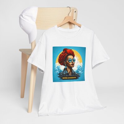 Afro Vintage N°188-Unisex Heavy Cotton Tee - Image 8