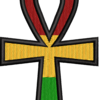 RASTA ANKH 1 Designs with a unique blend of culture and style. Rasta vibes, Afro futuristic, heritage and Roots & Culture. PATCH,rasta